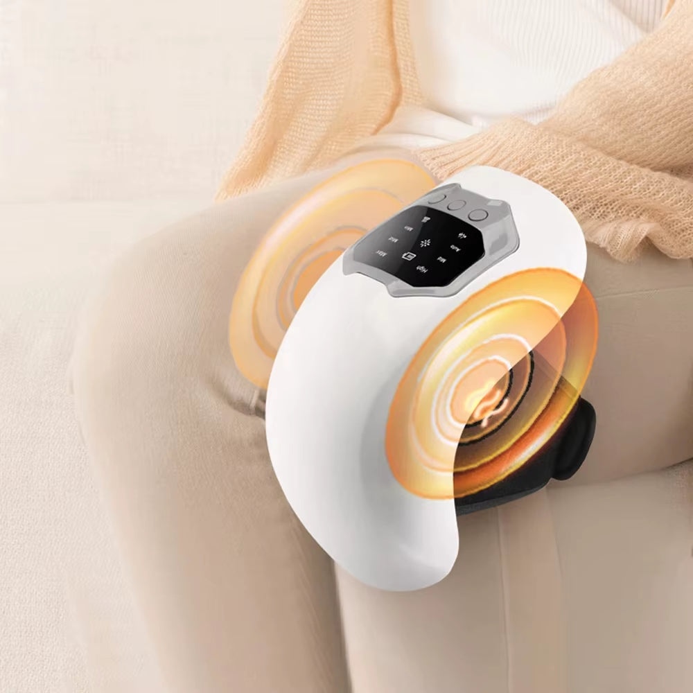 3-In-1 Wireless Knee Massager, Smart Air Pressure & Vibration 3D Kneading for Shoulder Elbow , Portable Design