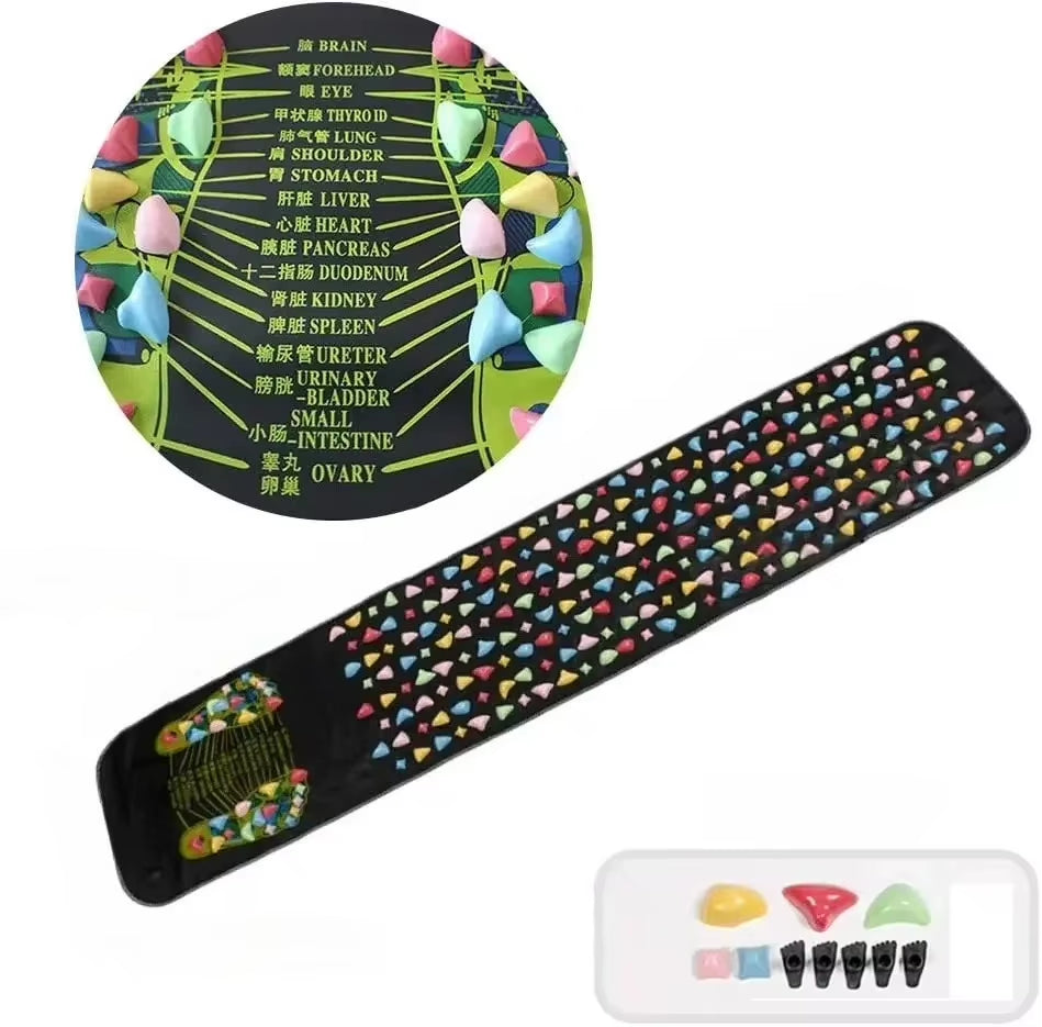 Foot Massage Mat Reflexology Walk Stone Road for Acupressure Foot Massage Acupoint Mat for Long Sitting Elderly Students Office