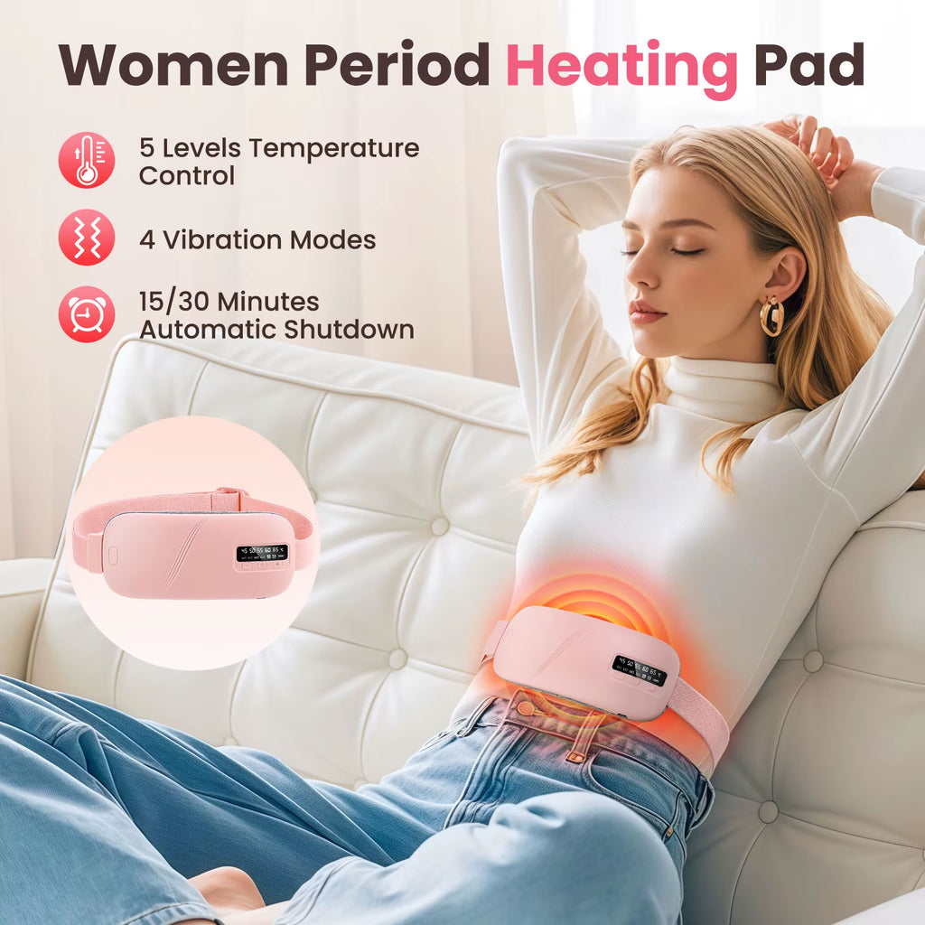 Portable Heating Pad Menstrual Heating Massager Belt Abdominal Belt Period Relief Thermal Massager Belly Warm Palace Belt
